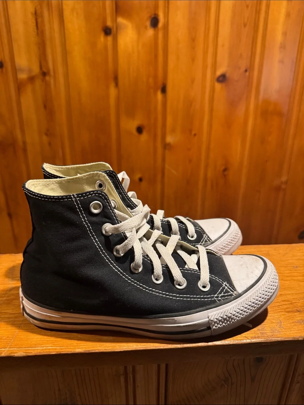Converse Black and White High-Top Sneakers
